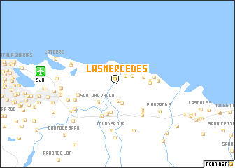 map of Las Mercedes