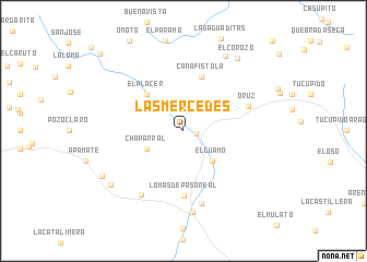 map of Las Mercedes