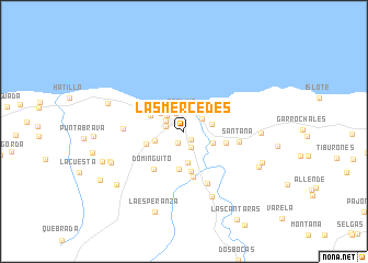 map of Las Mercedes