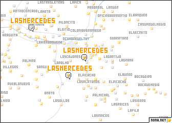 map of Las Mercedes