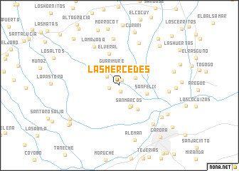 map of Las Mercedes