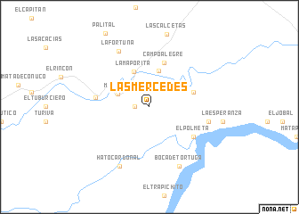 map of Las Mercedes