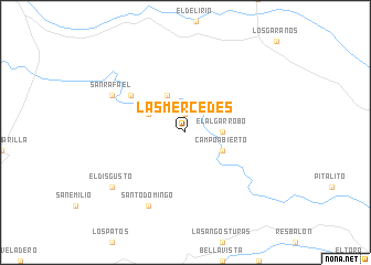 map of Las Mercedes