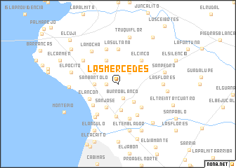 map of Las Mercedes