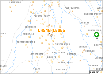 map of Las Mercedes