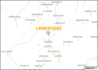 map of Las Mercedes