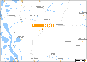 map of Las Mercedes