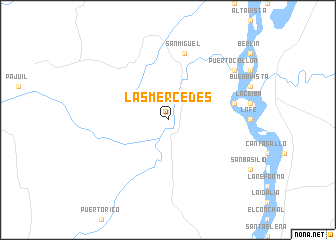 map of Las Mercedes