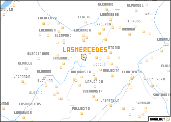 map of Las Mercedes