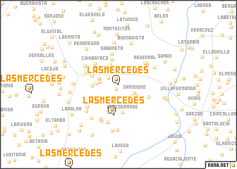 map of Las Mercedes