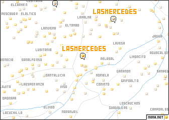 map of Las Mercedes