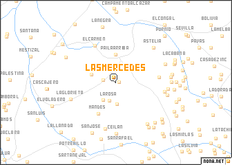 map of Las Mercedes