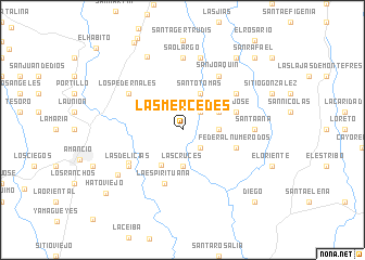 map of Las Mercedes