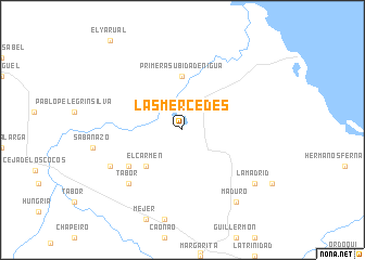 map of Las Mercedes