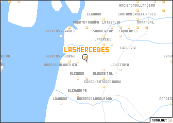 map of Las Mercedes