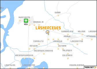 map of Las Mercedes