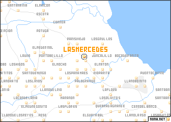 map of Las Mercedes