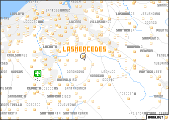 map of Las Mercedes