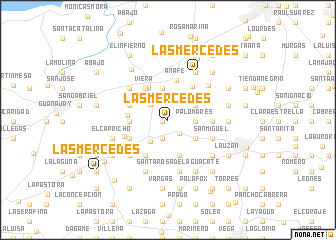 map of Las Mercedes