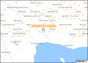 map of Las Mercedes