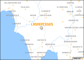 map of Las Mercedes