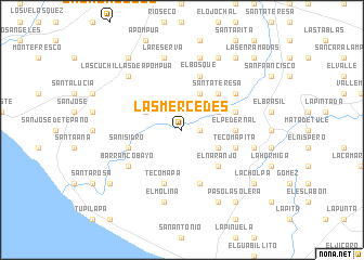 map of Las Mercedes