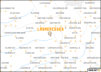 map of Las Mercedes