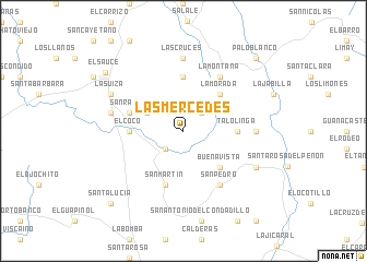 map of Las Mercedes