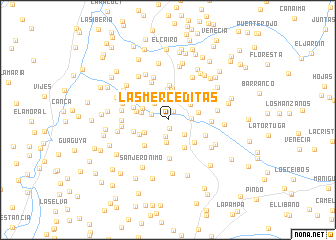 map of Las Merceditas