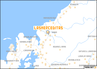 map of Las Merceditas