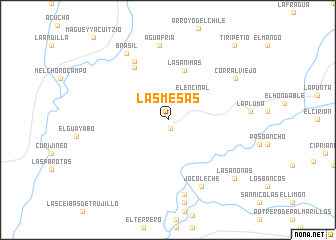 map of Las Mesas