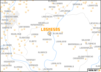 map of Las Mesas