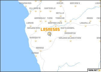 map of Las Mesas