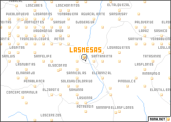 map of Las Mesas