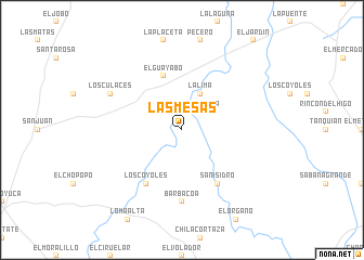 map of Las Mesas