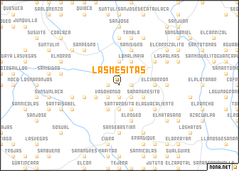 map of Las Mesitas