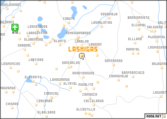 map of Las Migas