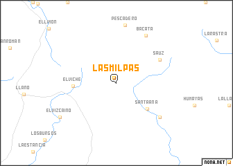 map of Las Milpas