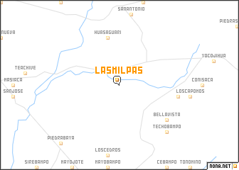 map of Las Milpas