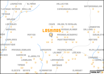 map of Las Minas