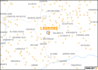 map of Las Minas