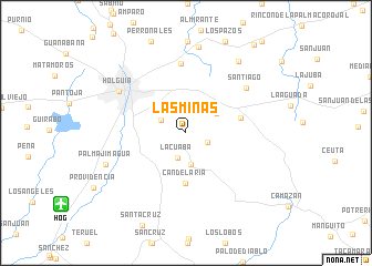 map of Las Minas