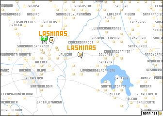 map of Las Minas