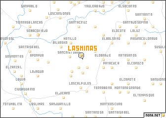 map of Las Minas