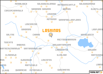 map of Las Minas