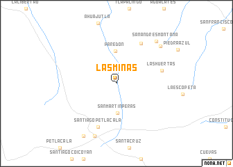 map of Las Minas