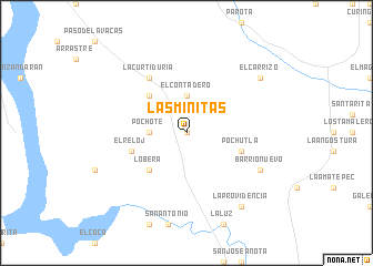 map of Las Minitas