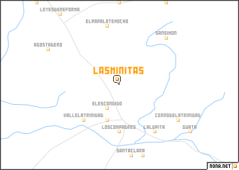 map of Las Minitas