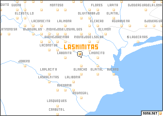 map of Las Minitas