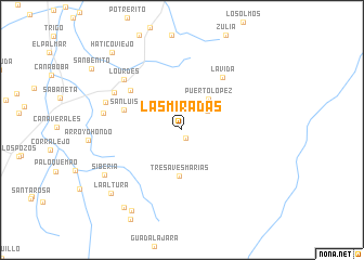 map of Las Miradas